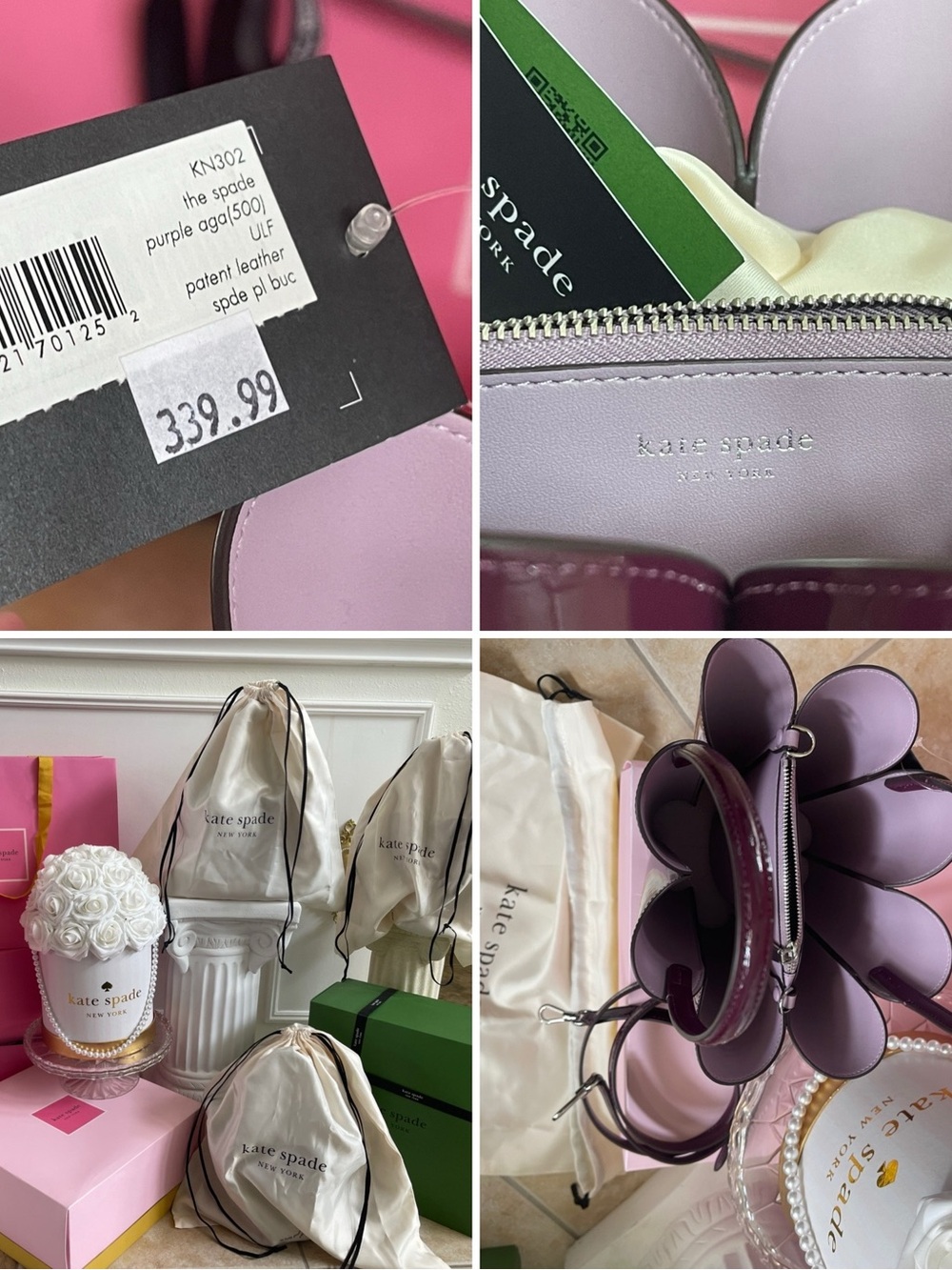 Kate Spade New York The Patent Spade Flower Bucket Bag Novelty - Picture 13 of 16